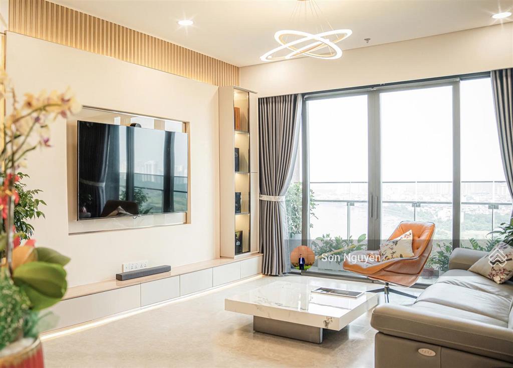 The river  cho thuê 3pn đẹp dự án  tầng cao, view trực diện sông  bàn giao full nt cao cấp