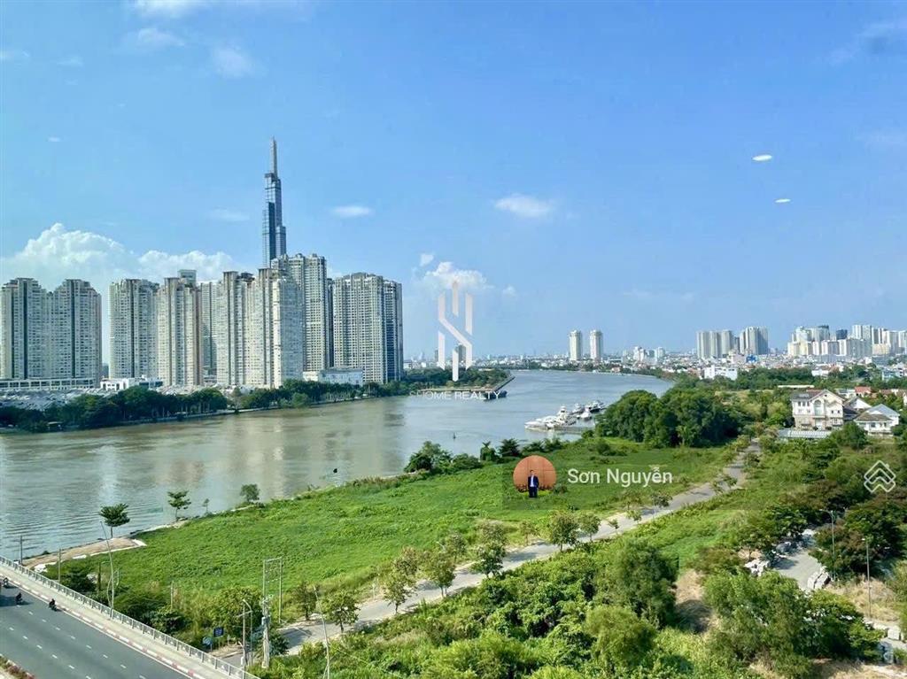 The river  cho thuê 3pn bàn giao full nt mới  tầng cao, view sông và landmark  thang máy riêng