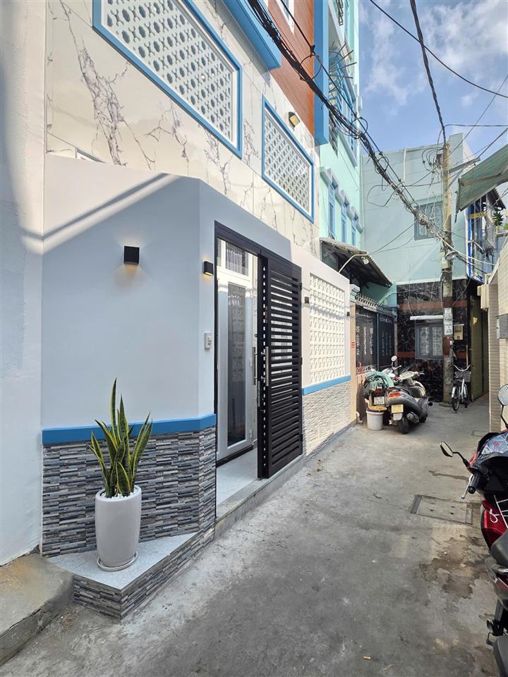 Bán nhà hẻm 142 phan văn trị phường 12 bình thạnh 1 trệt 1 lửng 2 lầu btct st 3pn 4wc giá 5,95 tỷ