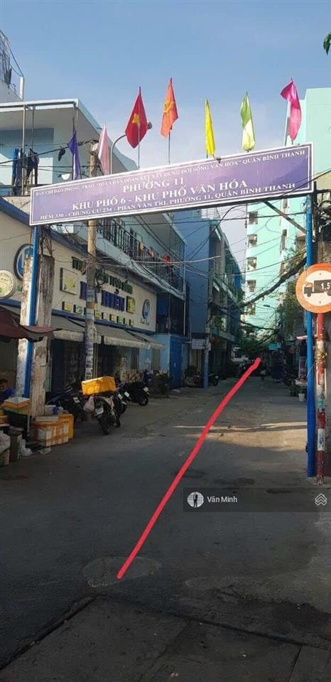 Bán căn 2pn chung cư 234 hẻm 330phan văn trị phường 11 bình thạnh 59m2 lầu 6 có nội thất 2wc 3,45tỷ