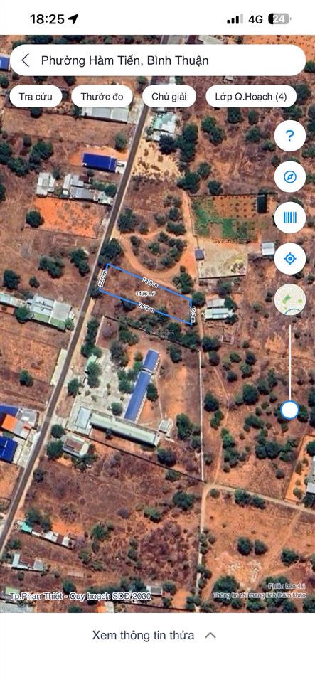 Chính chủ bán đất mặt tiền đường 715 thiện nghiệp,  ngay cổng sân bay phan thiết, sổ riêng, gd ngay