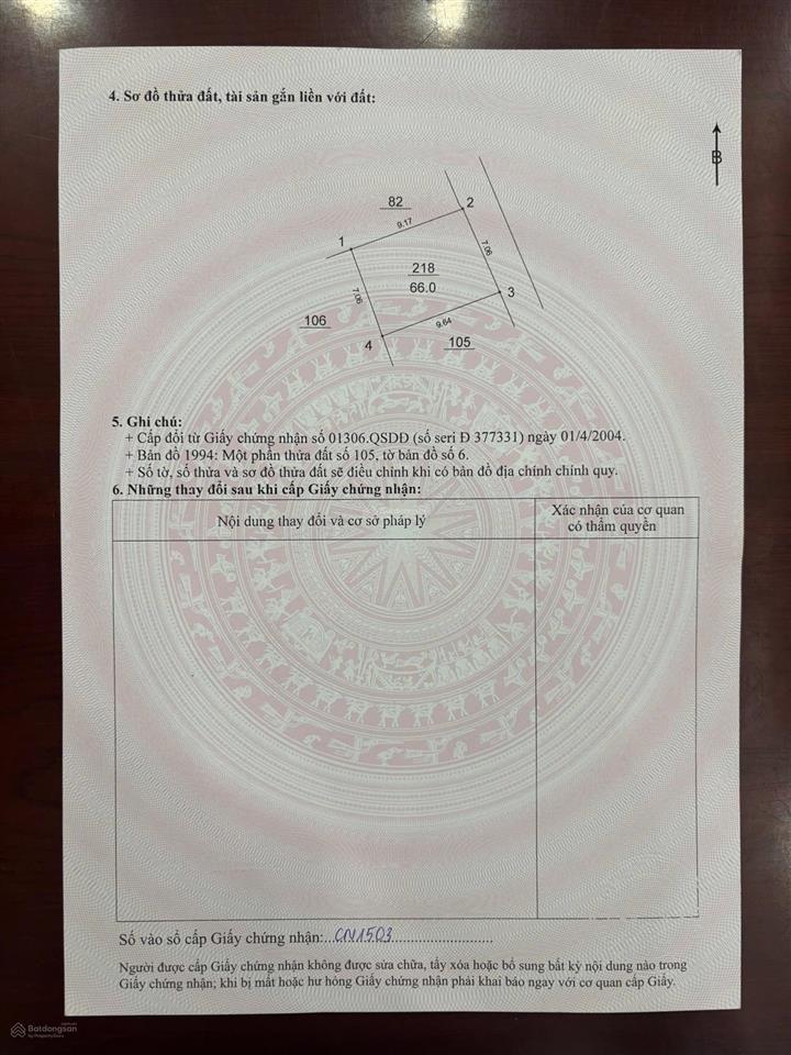 Bán nhà cấp 4 diện tích 66m2 mt 7,04m, đường nguyễn đạo an phường phú diễn tp hà nội
