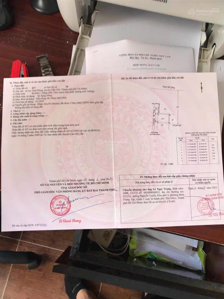 Bán đất 2 mặt tiền đường liên xã, an thới đông, cần giờ
