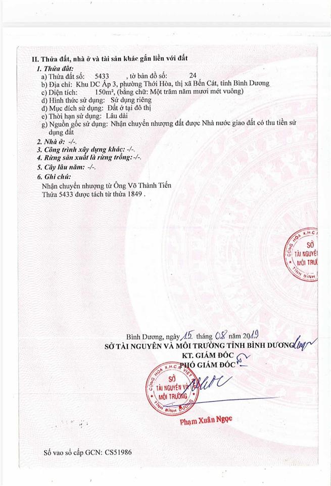 Bán đất mặt tiền vành đai 4, khu dân cư ấp 3, đại học việt đức, bến cát. hạ giá bán nhanh chính chủ