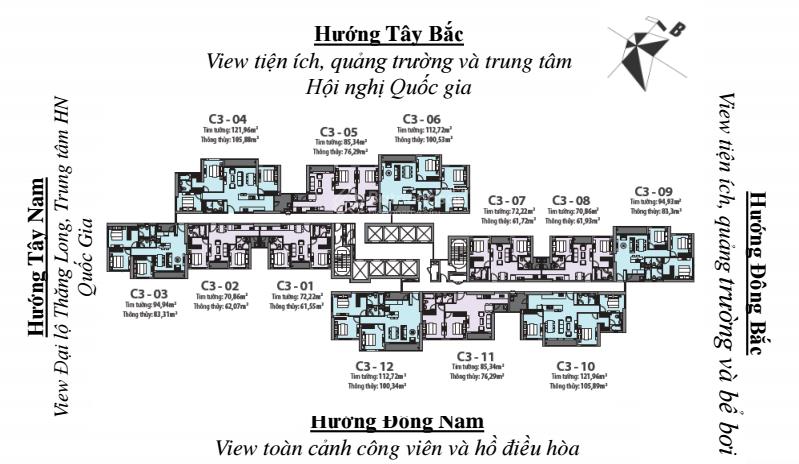 Bán gấp căn 2 ngủ giá chỉ hơn 5 tỷ vinhomes d'capitale 119 trần duy hưng, cần bán gấp trong tháng