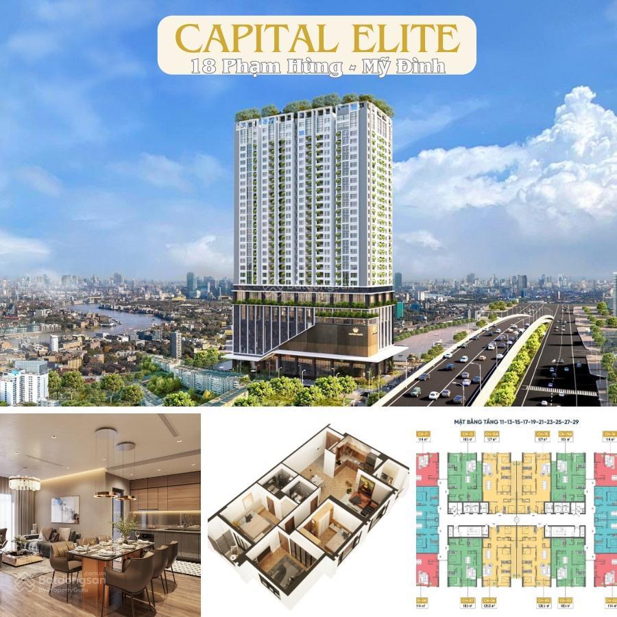 Cơ hội có 1 không 2, 10 tỷ có ngay 3 phòng ngủ chung cư cao cấp capitale elite 18 phạm hùng,mỹ đình