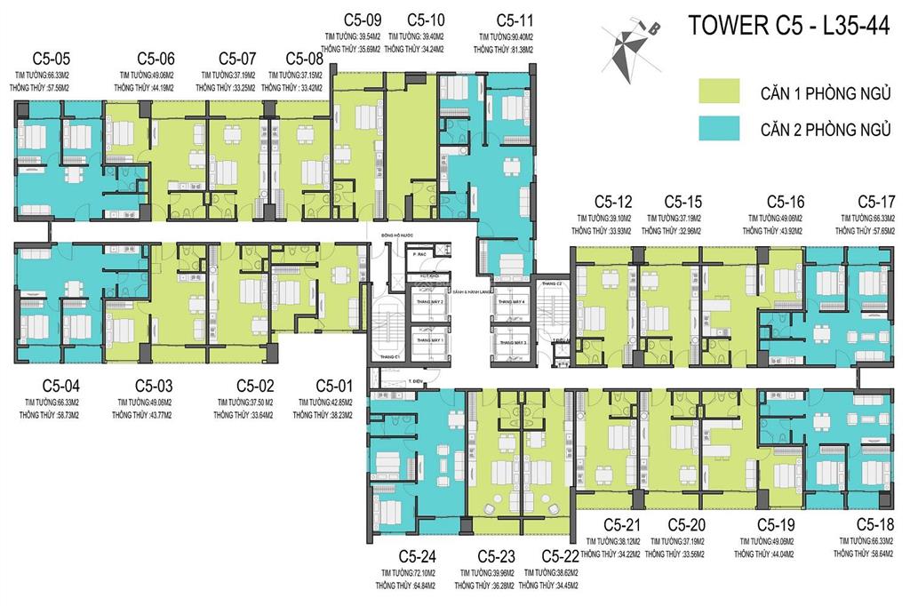 4,2 tỷ có ngay 2 ngủ vinhomes d'capitale trần duy hưng sẵn hợp đồng thuê  cơ hội cho nhà đầu tư