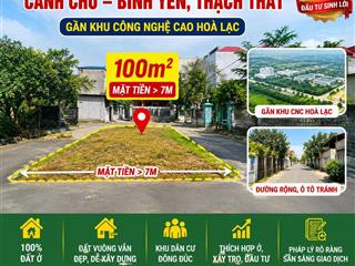 Siêu phẩm 100m cánh chủ bình yên, thạch thất