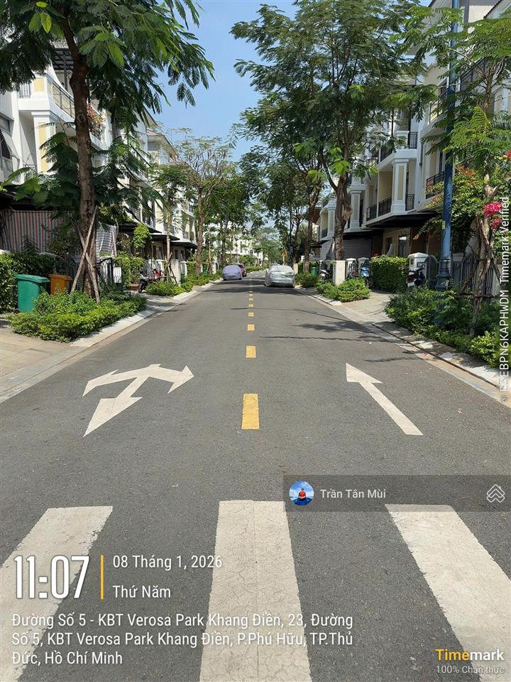 Bán nhà phố hướng đông verosa park, nhà thô 6x17  102m2, sổ hồng giá 18 tỷ tl