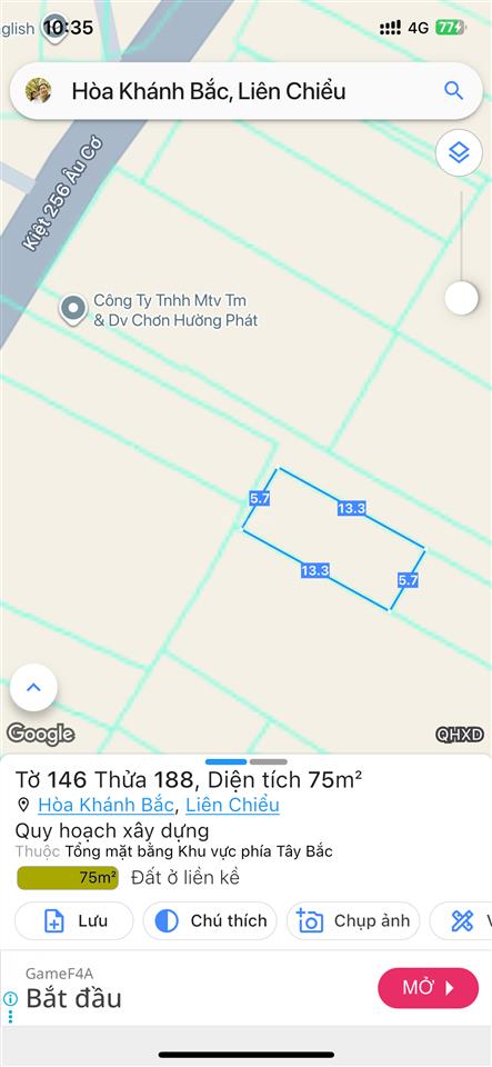 Chính chủ gởi bán kiệt 256 âu cơ  cạnh chợ hoà khánh  tặng 4 phòng trọ