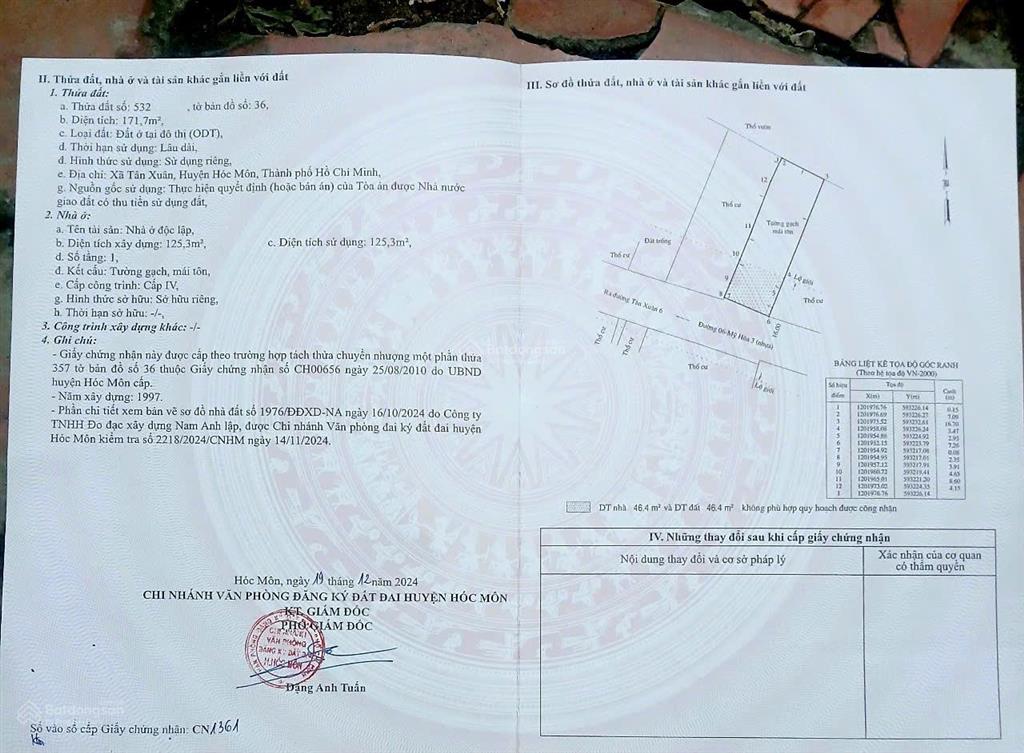 Bán nhà mặt tiền đường mỹ hoà 3, diện tích 7.3 x 24