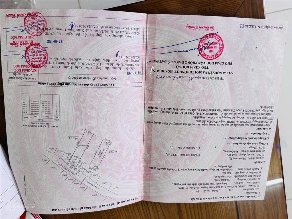 Bán nhà 4 x20 măt tiền đường nhựa thông