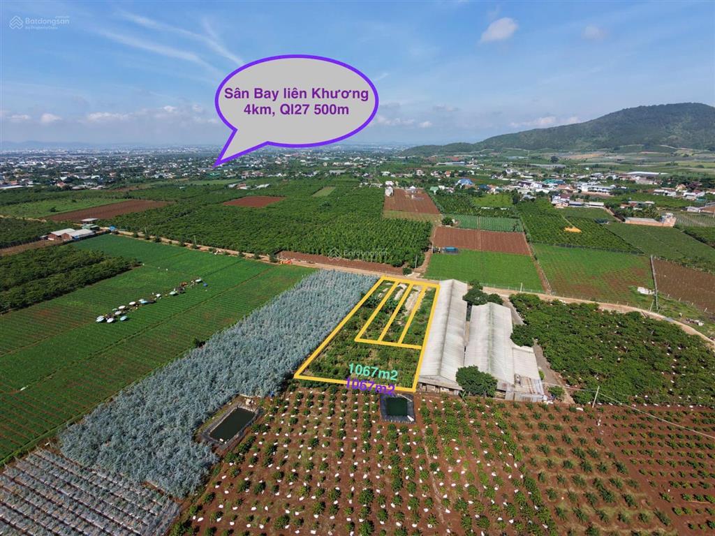 200m2 đất gần ngay sân bay liên khương  đức trọng thổ cư chỉ 1ty25