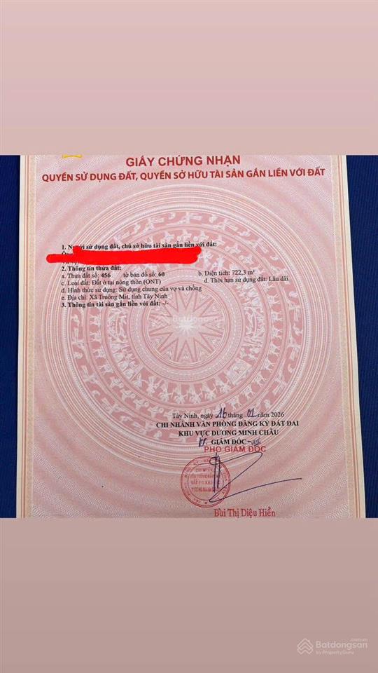 Bán đất tại hẻm phúc lộc, giá ưu đãi 3 tỷ, diện tích 722 m2