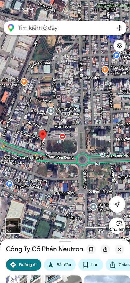 Đất vàng góc 2 mặt tiền lê văn quý 465m²sát phạm văn đồng400m ra biển khai thác dòng tiền khủng