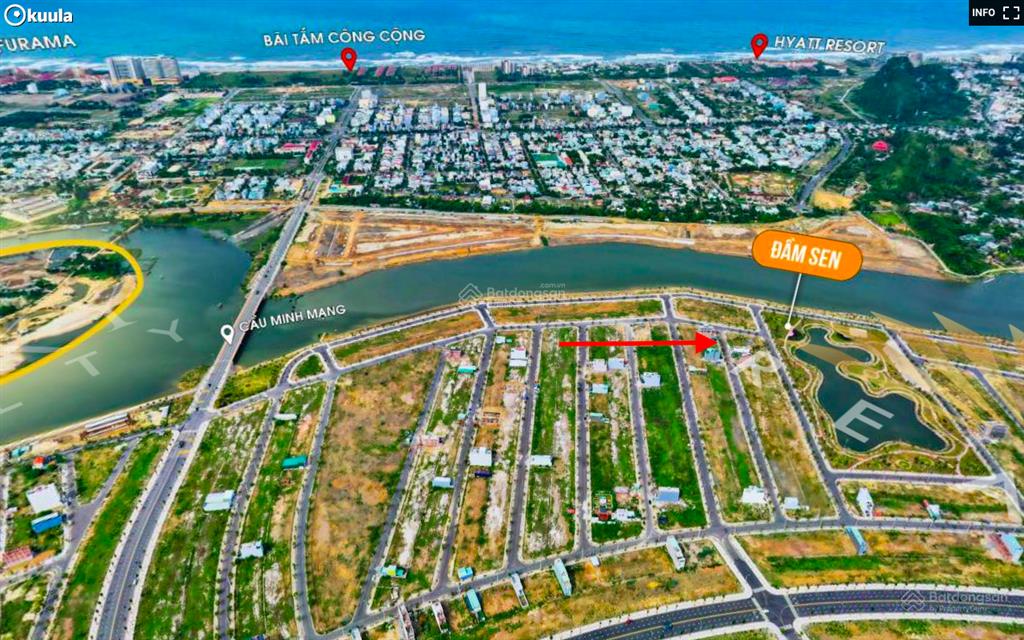 Chào bán nam hoà xuân lô đông nam ven sông view công viên đầm sen đối lưng trục thông siêu đẹp.