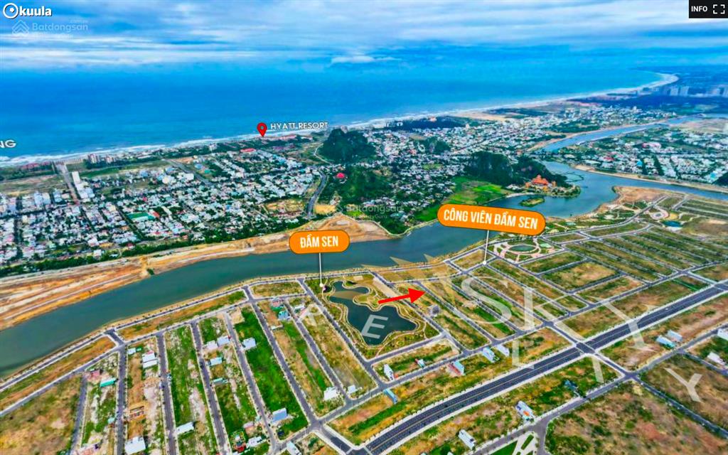Chào bán nam hoà xuân lô đông nam ven sông  giữa 2 công viên lớn view ngũ hành sơn tuyệt đẹp