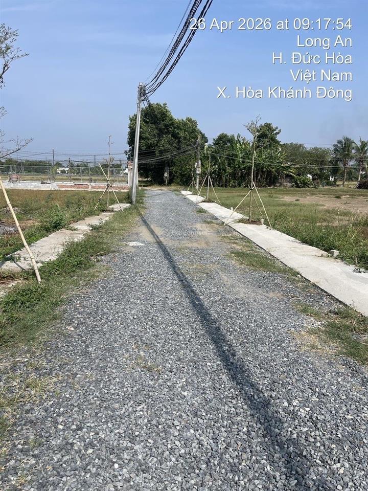550 triệu(5x25m) đất thổ cư sổ hồng chính chủ đức hòa kế bên trường cấp 1