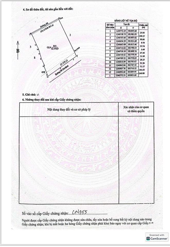 5.2ha đất skc mặt tiền đường hồ chí minh (dầu tiếng, bình dương)