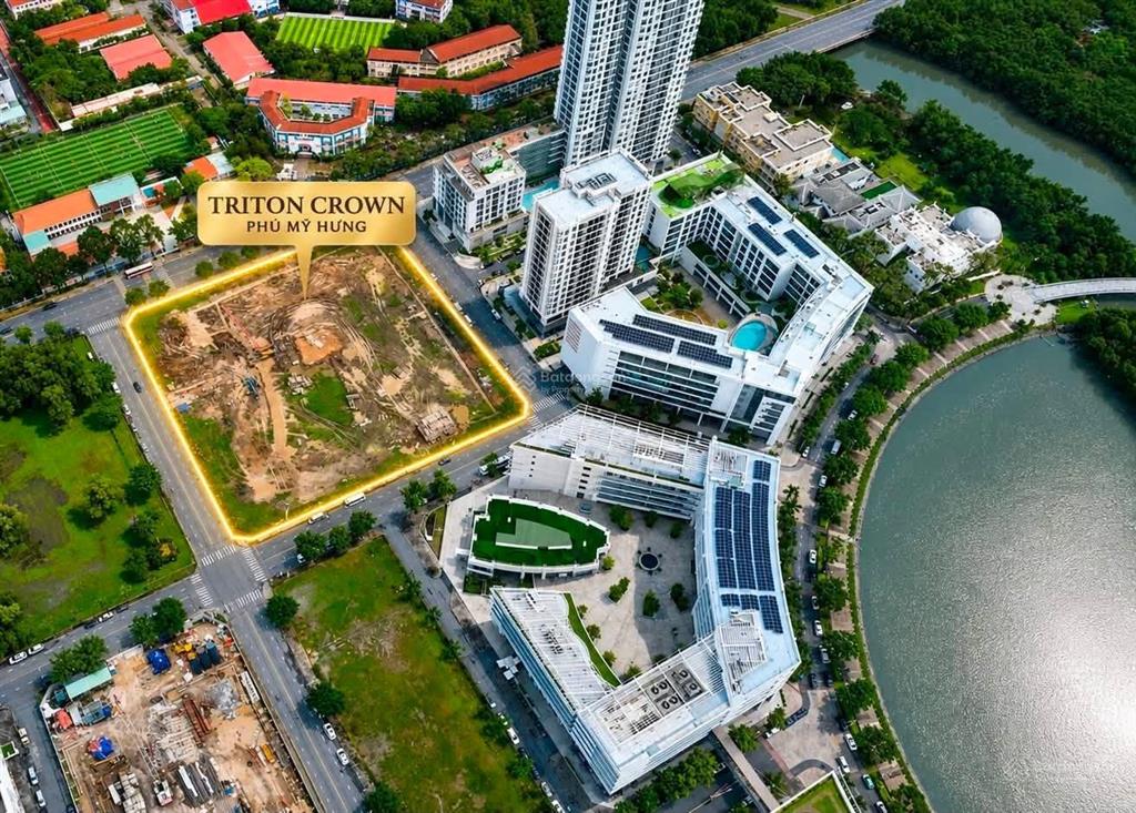 Bán shophouse tại triton crown hồ bán nguyệt phú mỹ hưng, căn góc 2 mặt tiền, 206m2 0906 328 ***