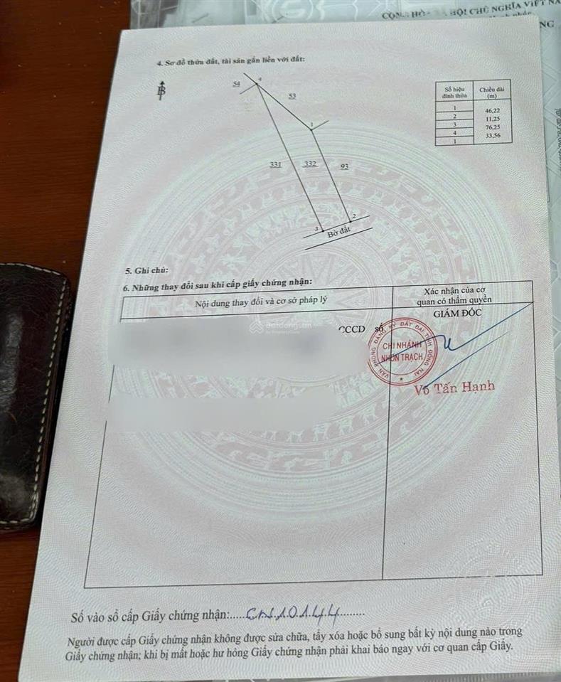 Chính chủ gửi bán lô đất vườn sát đường cầu cát lái  shr. giá chỉ 1 tỷ 500tr, đường hiện hữu sổ