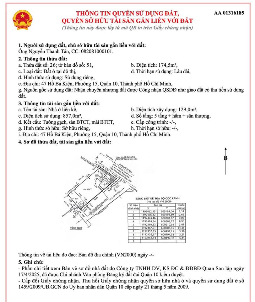 Bán tòa nhà mặt tiền hồ bá kiện quận 10, tài sản dòng tiền ổn định khai thác ngay