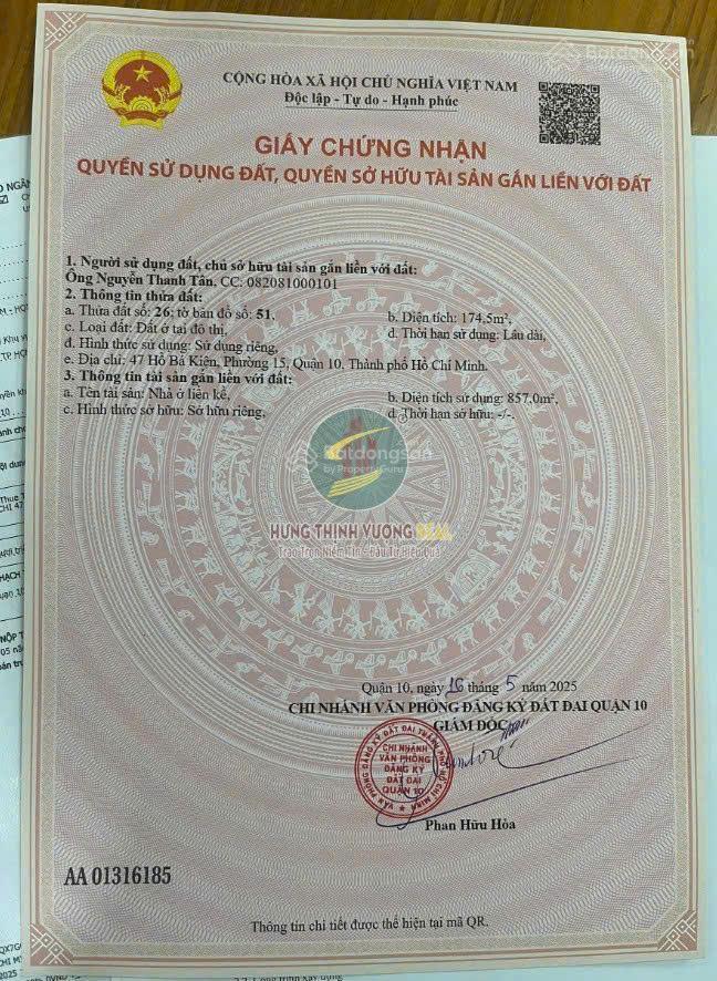 Bán tòa nhà mặt tiền hồ bá kiện quận 10, tài sản dòng tiền ổn định khai thác ngay