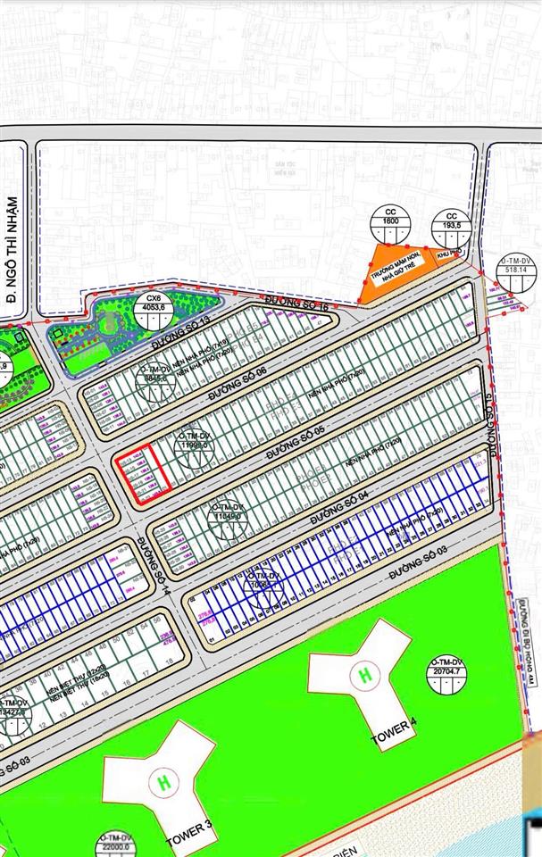 Bán lô góc 3 mặt tiền dự án ocean dunes  phố biển rạng đông dt 1113m2, giá 64 tỷ