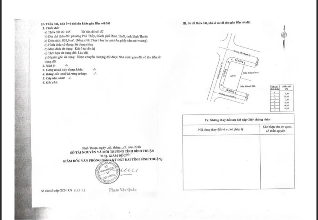 Siêu phẩm góc 3 mặt tiền đường mậu thân đất nền dự án ocean dunes  phố biển rạng đông dt 833m2