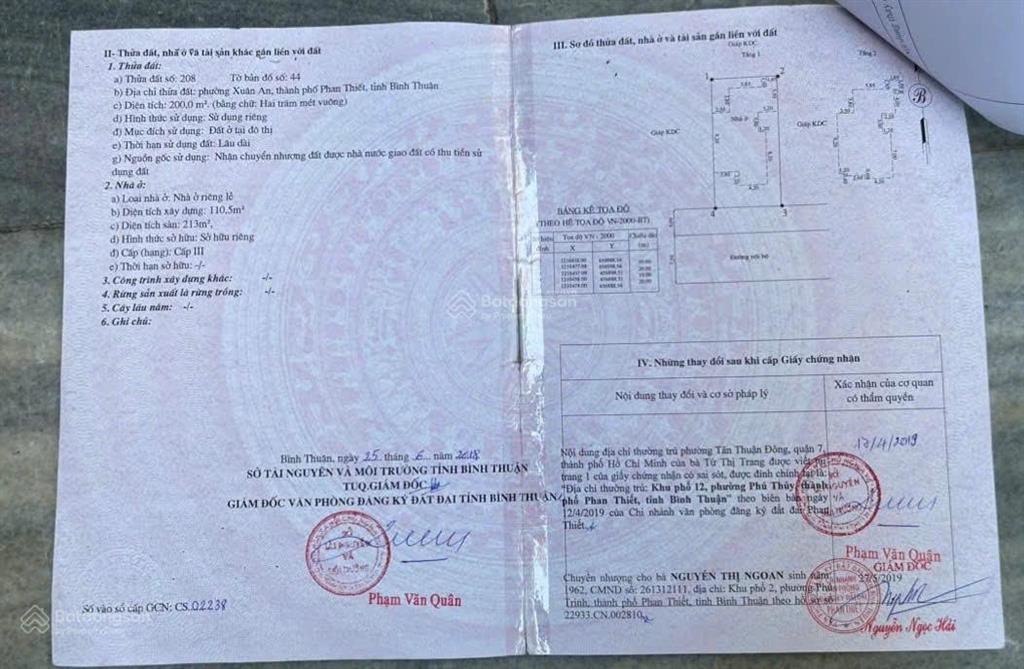 Chính chủ bán nhà đường đinh liệt  xuân an, phan thiết