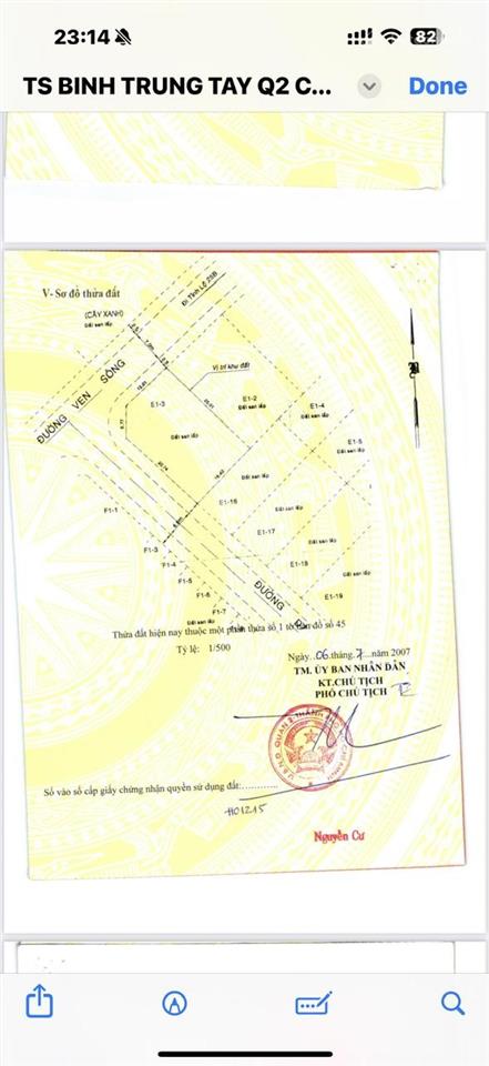 Bán lô góc 2 mặt tiền e1  3 lê hữu kiều, phường bình trưng tây, thành phố thủ đức 411m²