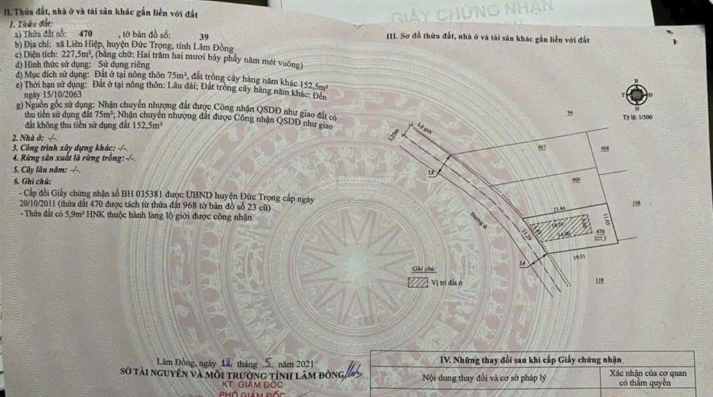 Bán đất thổ cư xã liên hiệp  đức trọng, lâm đồng | gần sân bay liên khương