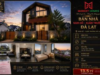 Bán nhà villa nam hồ 1 trệt 1 lầu áp mái  xuân trường  đà lạt 191m2 ngang 12m giá 13.5 tỷ