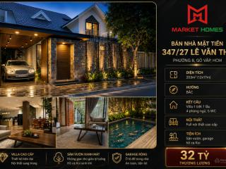 Bán nhà mặt tiền đường nhựa lê văn thọ, phường 8, gò vấp hcm dt 203m2 ngang 12m