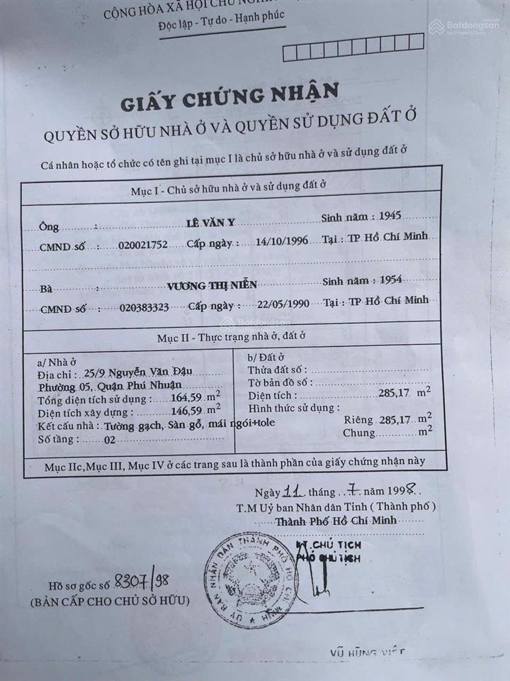 Bán siêu phẩm chdv trung tâm phú nhuận.