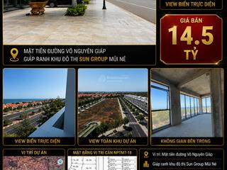 Góc 2 mặt tiền nptm718 summerland phan thiết mặt tiền đường võ nguyên giáp, view biển trực diện