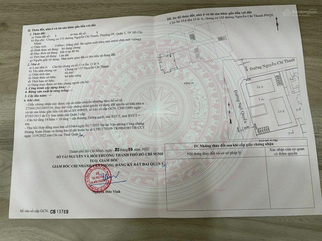 Bán căn góc cc 155 nguyễn chí thanh, an đông, 60,4m², 2pn, giá 4,3 tỷ