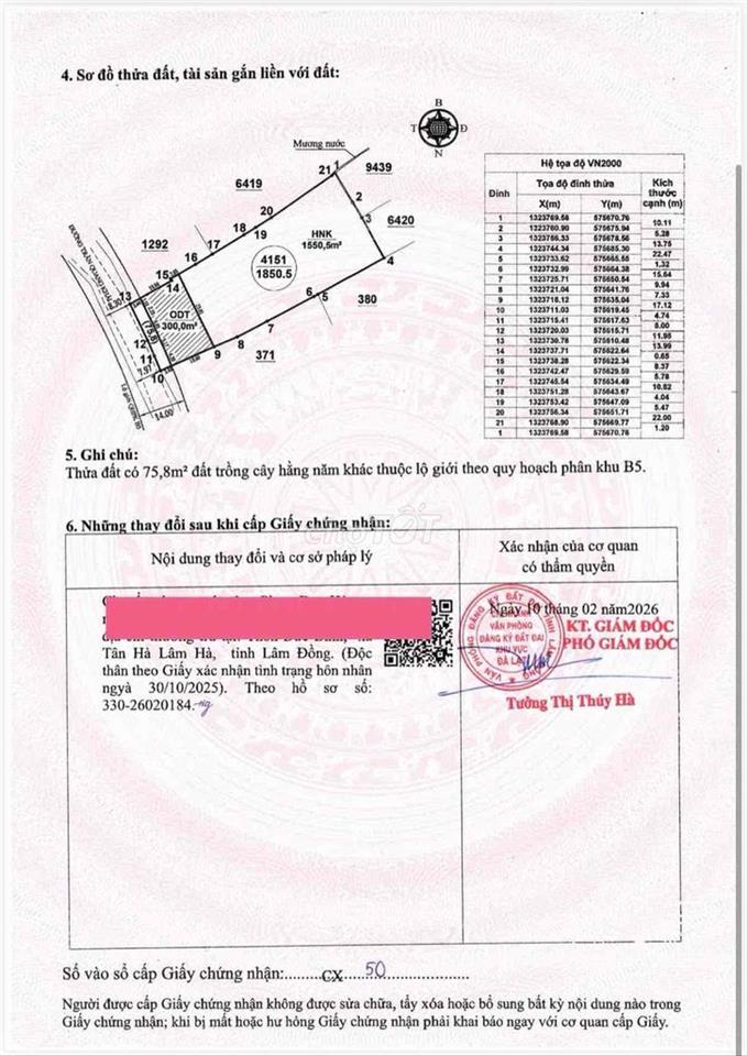Bán Đất Mặt Tiền Đường Trần Quang Khải Phường 8 Diện Tích 1850m2
