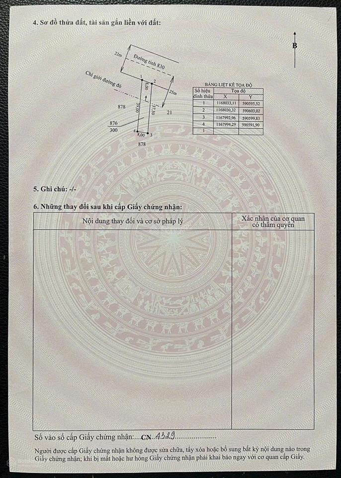 Chính chủ kẹt tiền bán rẻ 2644m2 đất thổ lúa mặt tiền đường tỉnh 830 tại tân trạch