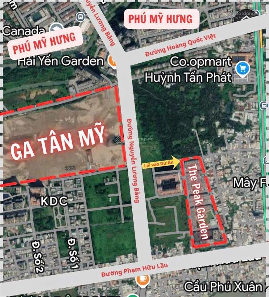 Chỉ 5,45 tỷ căn 2pn 73.7m2 view hồ the peak garden q7 kề ga metro và pmh. thương 0903 053 ***