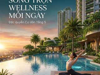Chỉ 5,45 tỷ căn 2pn 73.7m2 view hồ the peak garden q7 kề ga metro và pmh. thương 0903 053 ***