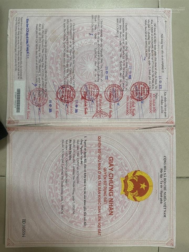 Bán đất thổ cư 100%  2 mặt tiền trung tâm hóc môn cc 0937 825 ***