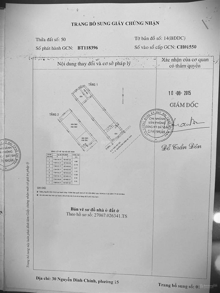 Chính chủ cho thuê nhà mặt tiền số 30 đường nguyễn đình chính, phú nhuận, giá chỉ 39 triệu/ tháng