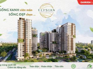 Chính chủ bán elysian 1pn+, view trực diện hồ bơi, tầng trung căn rất đẹp, đã thanh toán đợt 2