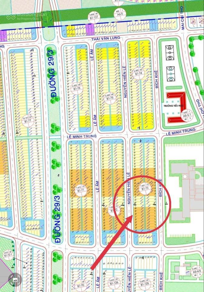 Bán lô đất liền kề đường nguyễn hiến lê  đường 7m5, gần ngã tư thông thoáng giá tốt