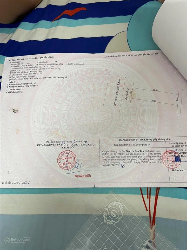 Bán đất đường thanh lương 32 hoà xuân . giad tốt.
