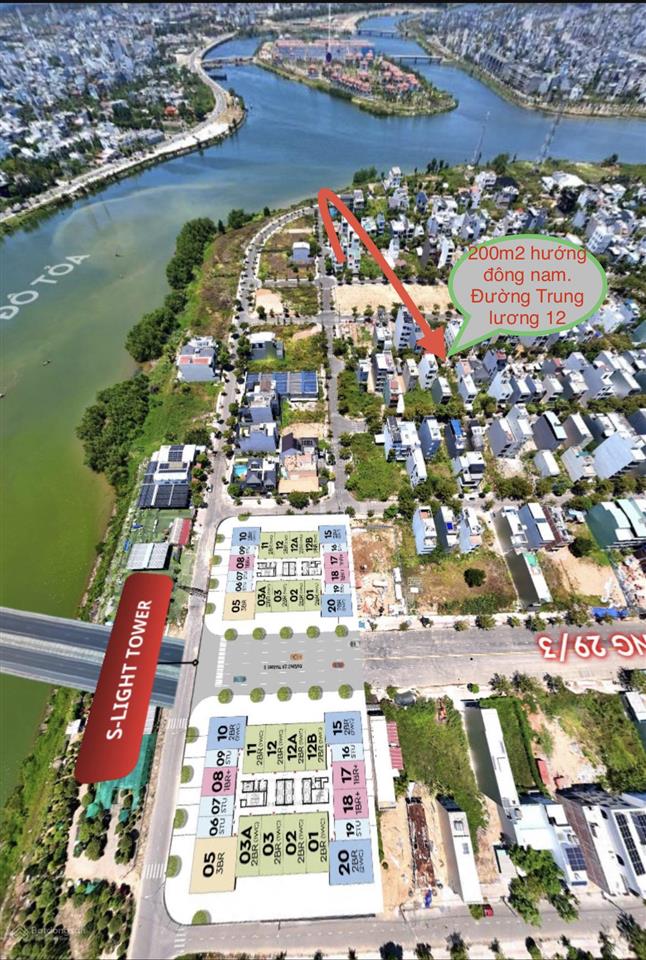 200m² trục trung lương 12  đảo vip  hòa xuân