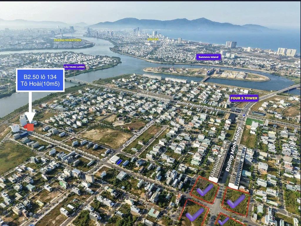 Đường 10m5 tô hoài  nam hòa xuân  chỉ 5.350 tỷ. gần sông