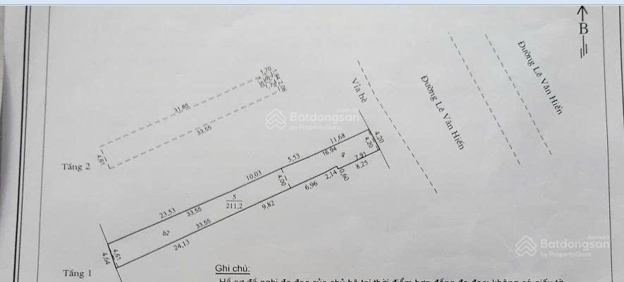 Bán nhà mặt tiền lê văn hiến, 211m2 đất ở, gần trần hoành, chưa qua đầu tư.  sơn 0916 487 ***