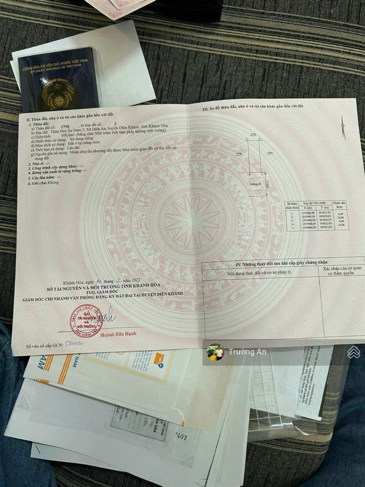 Giá tốt 31tr/m lô đất 108m2 kđt phú ân nam 2 diên an